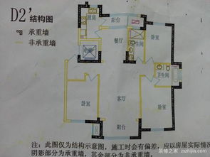 如何看房屋设计图纸是否为承重墙，如何看房屋结构图中的承重墙