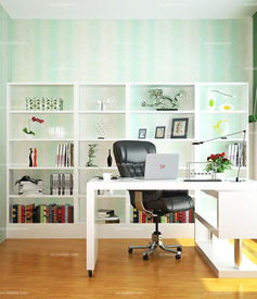书房多个书桌设计效果图 书房多个书桌设计效果图，多个书桌设计，打造个性化书房空间