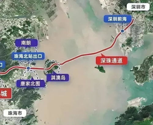 深中通道线路地图 深中通道迎来首位驾驶者，导航系统红到发紫