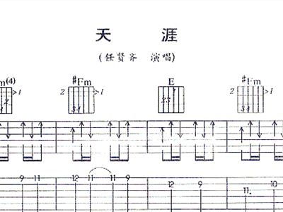 天涯吉他谱爱乐团[天涯吉他谱爱乐团简单版]