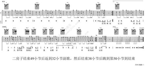 二月十四吉他谱c调[2月14吉他谱原版六线谱]