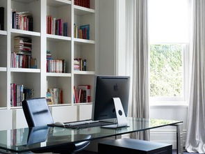 书房书桌带书柜设计效果图 书房书桌带书柜设计效果图