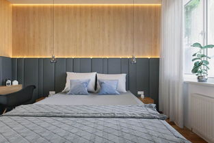  床头半墙板设计效果图，打造个性化卧室空间 床头半墙板设计效果图片大全